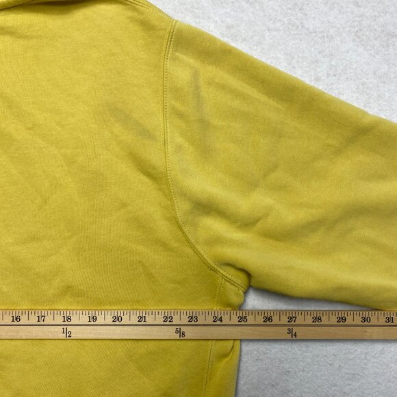 Vintage Nike Hoodie Men's XL Yellow Drawstring Pullover Swoosh White Tag Y2K - Picture 11 of 12